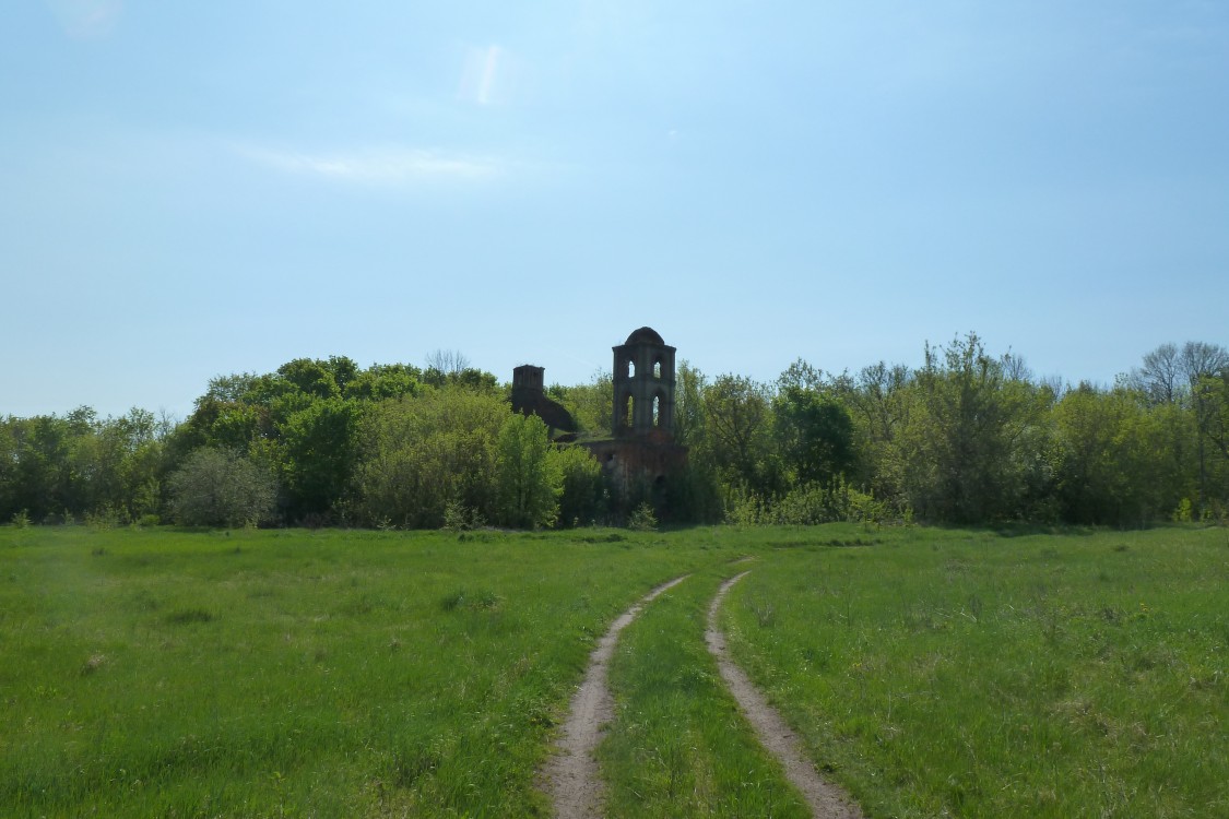 Ястребин Колодезь. Церковь Михаила Архангела. общий вид в ландшафте