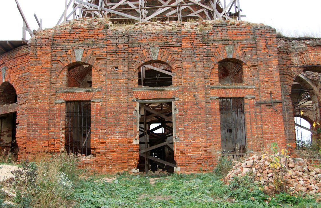 Успенское. Церковь Успения Пресвятой Богородицы. архитектурные детали, основной объем. 