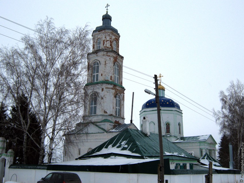 Бурдино. Церковь Вознесения Господня. общий вид в ландшафте, Источник фото: rustemple.narod.ru