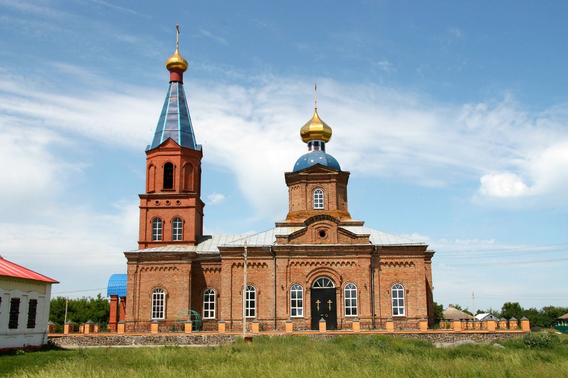 Церковь Тихвинской иконы Божией Матери, Бараново (Горшеченский район, Курская область). фасады