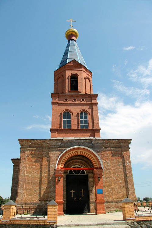 Церковь Тихвинской иконы Божией Матери, Бараново (Горшеченский район, Курская область). фасады