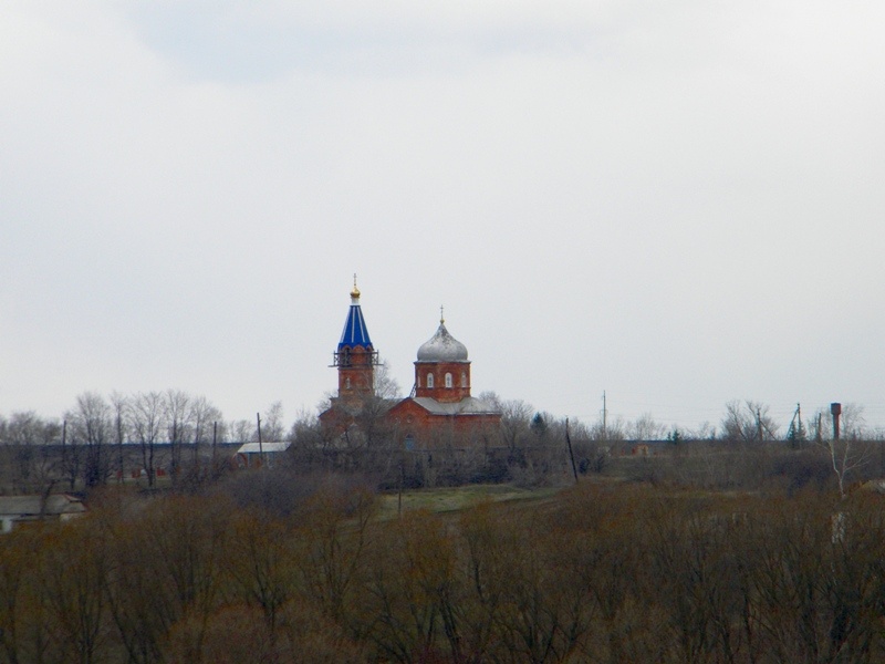 Церковь Марии Магдалины, Евгеньевка (Касторенский район, Курская область). общий вид в ландшафте