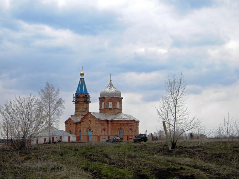 Церковь Марии Магдалины, Евгеньевка (Касторенский район, Курская область). общий вид в ландшафте