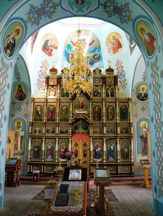 Церковь Тихвинской иконы Божией Матери, Бараново (Горшеченский район, Курская область). интерьер и убранство