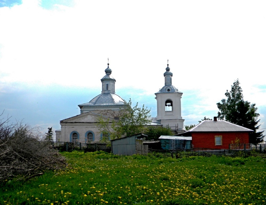 Церковь Казанской иконы Божией Матери, Ключ (Горшеченский район, Курская область). общий вид в ландшафте