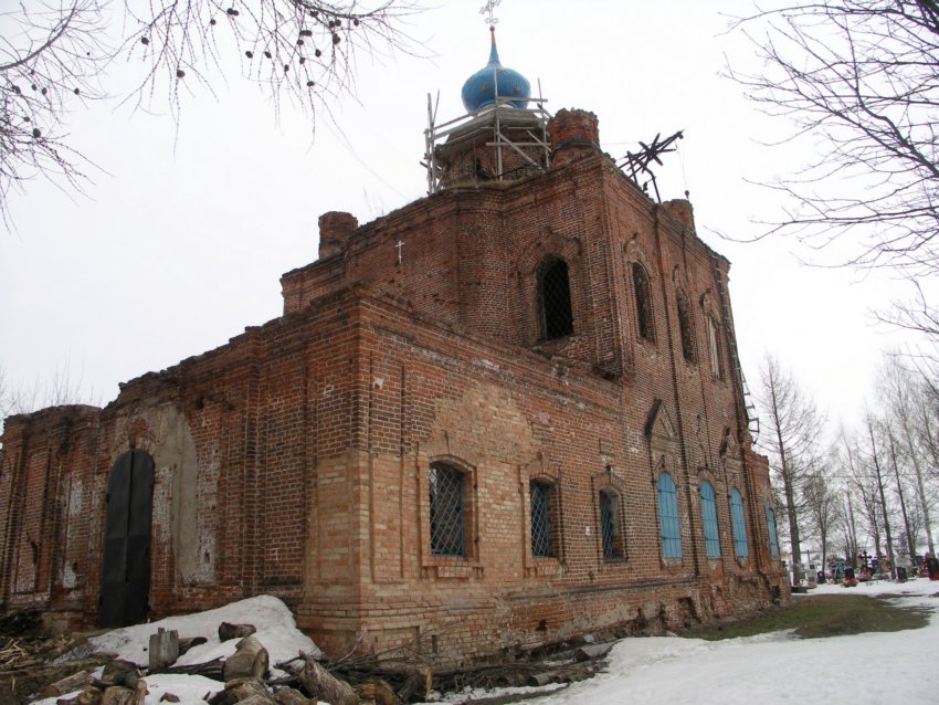 Пазушино. Церковь Воскресения Христова. фасады