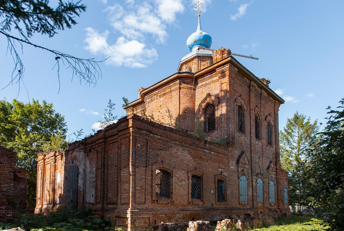 Пазушино. Церковь Воскресения Христова. фасады