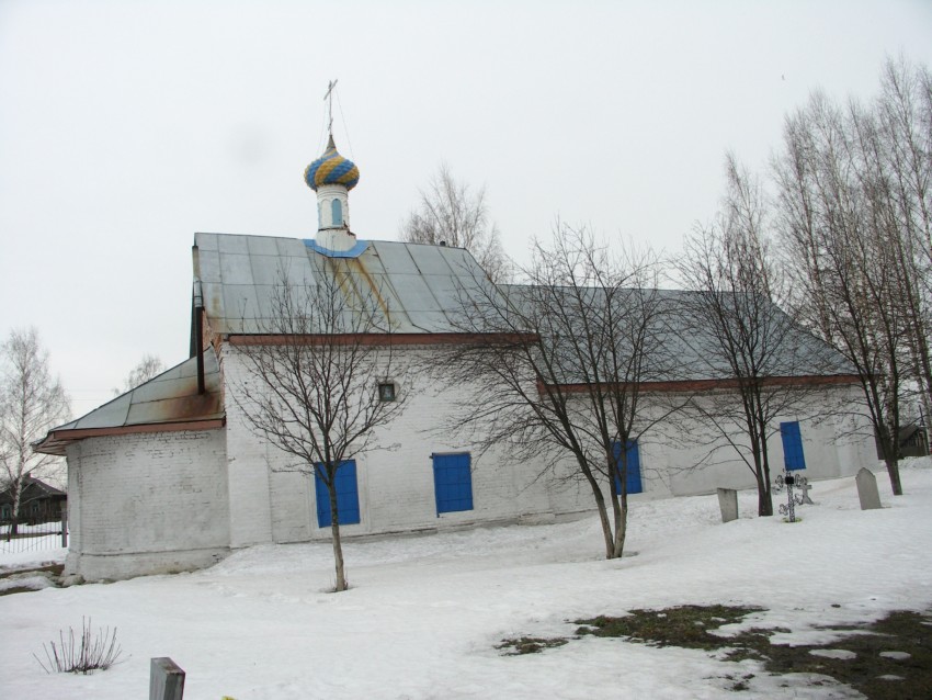 Церковь Казанской иконы Божией Матери, Пазушино (Ярославский район, Ярославская область). общий вид в ландшафте