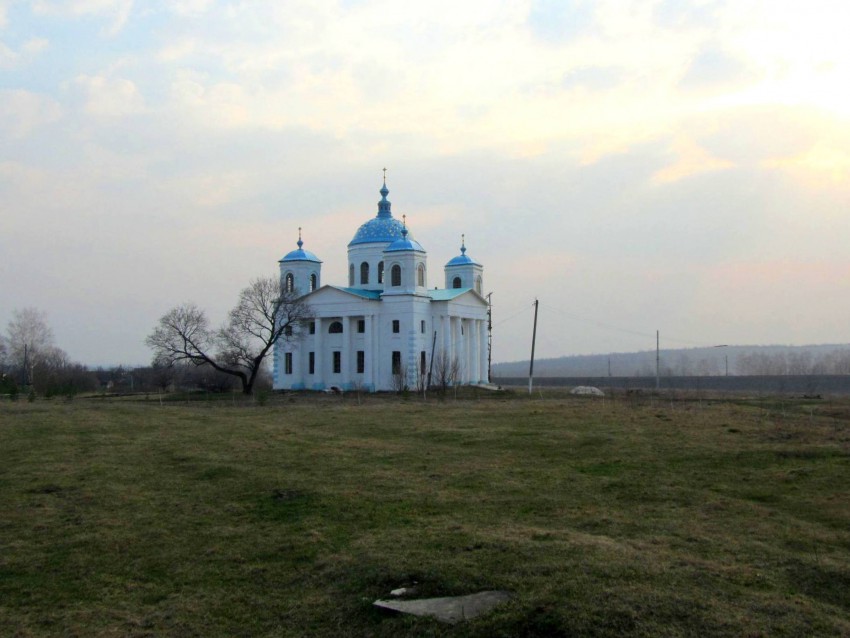 Церковь Николая Чудотворца, Урусово (Чаплыгинский район, Липецкая область). общий вид в ландшафте, вид с северо-востока