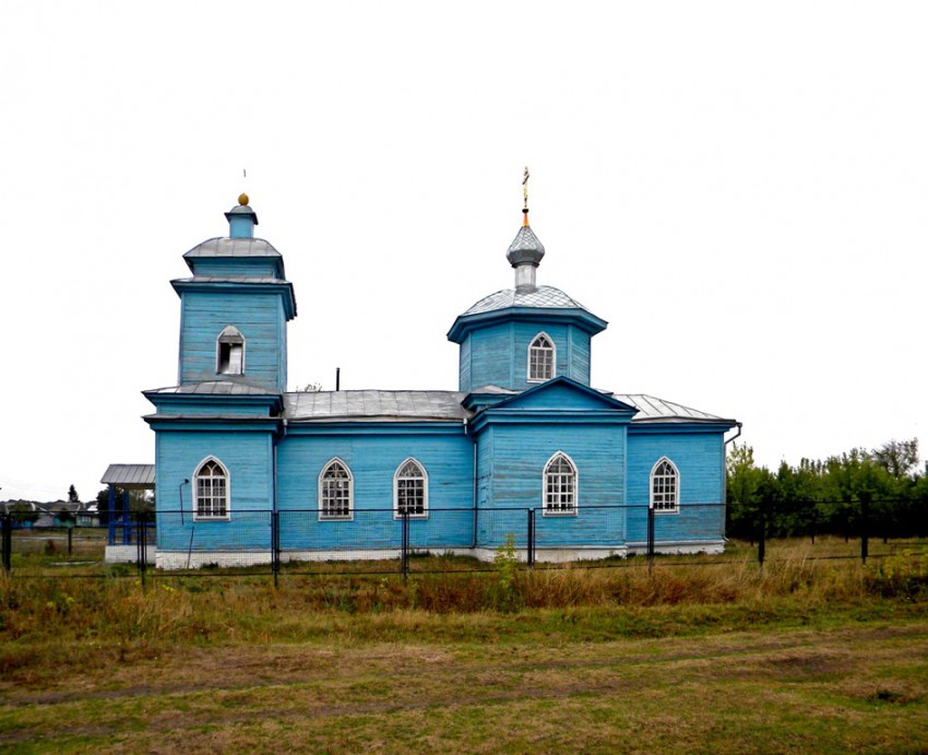 Церковь Введения во храм Пресвятой Богородицы, Пименово (Курский район, Курская область). общий вид в ландшафте