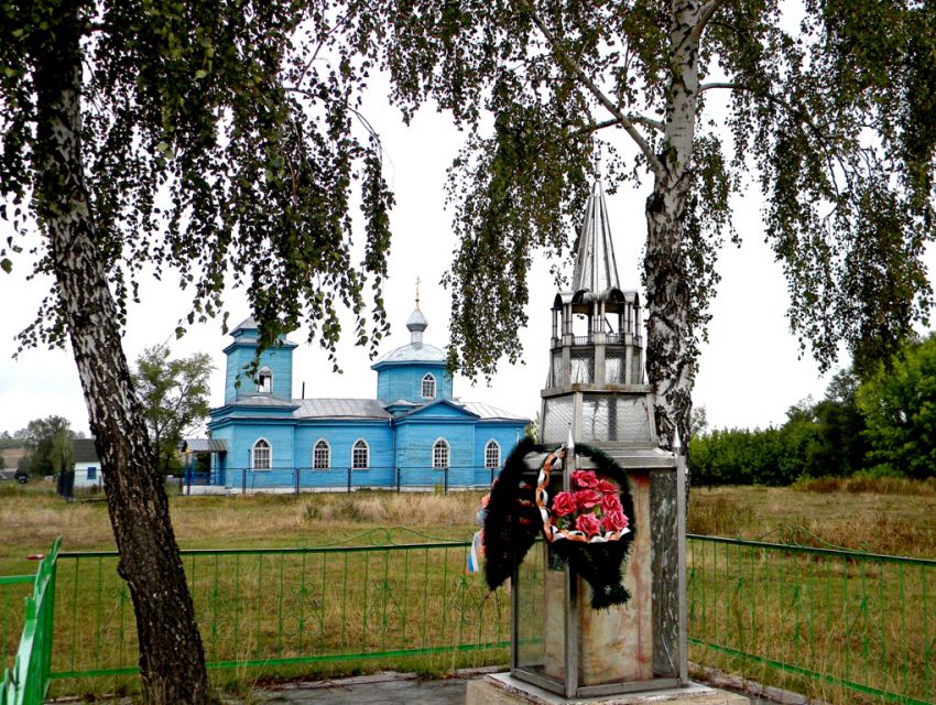 Пименово. Церковь Введения во храм Пресвятой Богородицы. общий вид в ландшафте