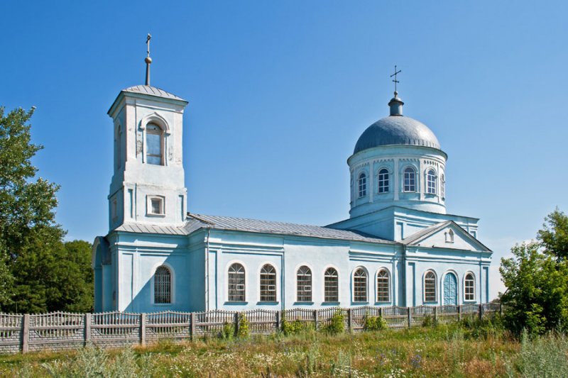 Елецкая Лозовка. Церковь Введения во храм Пресвятой Богородицы. фасады