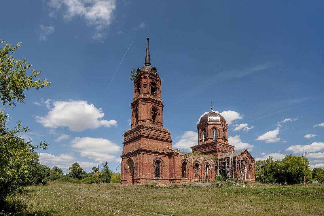 Церковь Богоявления Господня, Крещенка (Хлевенский район, Липецкая область). фасады
