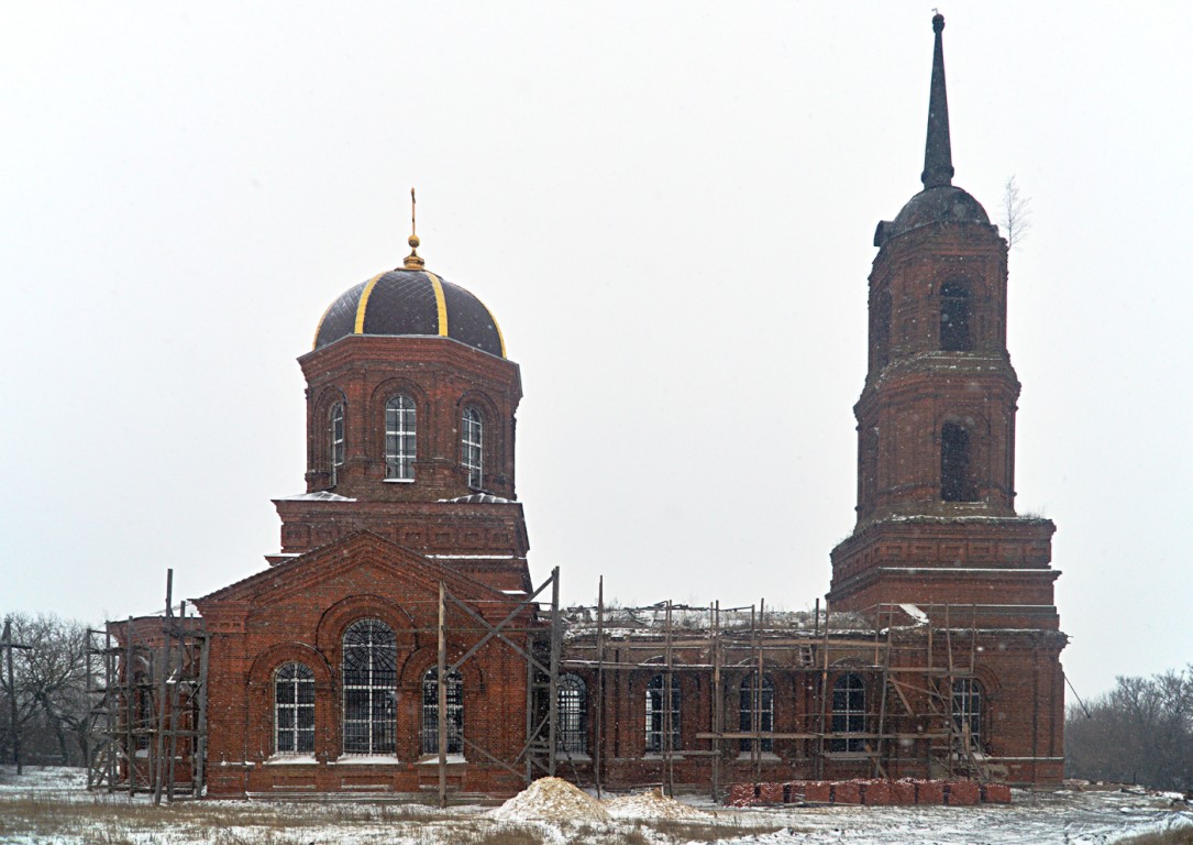 Церковь Богоявления Господня, Крещенка (Хлевенский район, Липецкая область). документальные фотографии