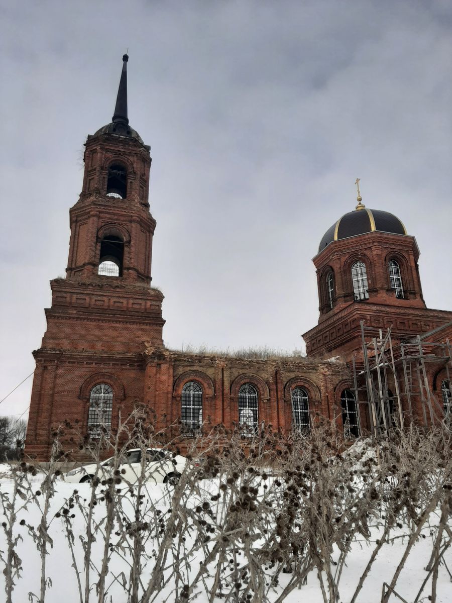 Церковь Богоявления Господня, Крещенка (Хлевенский район, Липецкая область). документальные фотографии