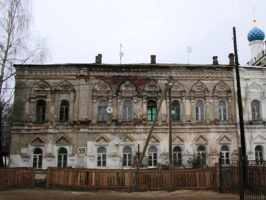 Выксунский Иверский монастырь. Церковь Успения Пресвятой Богородицы, Выкса (Выкса, ГО, Нижегородская область). фасады, Больничный корпус (юго-западный фасад)