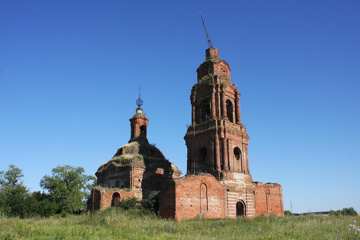 фасады. Церковь Николая Чудотворца, Гниломедово (Пронский район, Рязанская область)