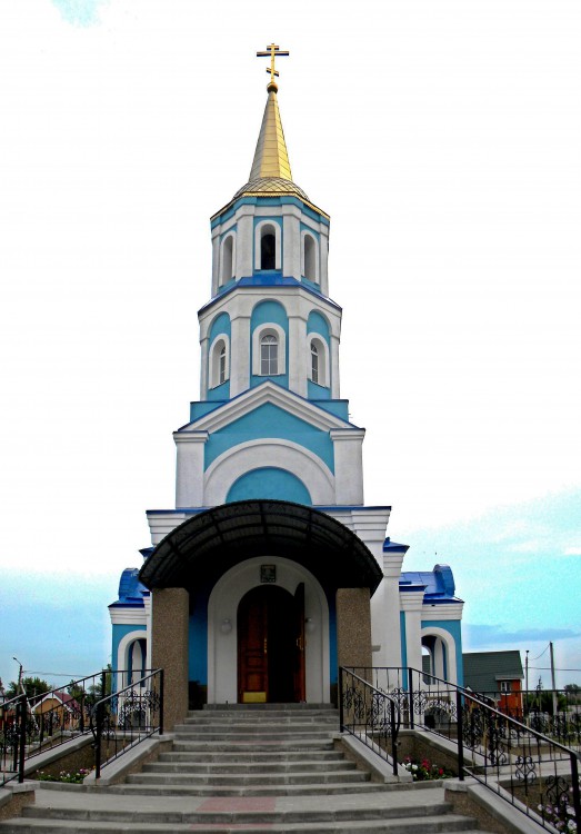 Церковь Покрова Пресвятой Богородицы, Коренево (Кореневский район, Курская область). общий вид в ландшафте