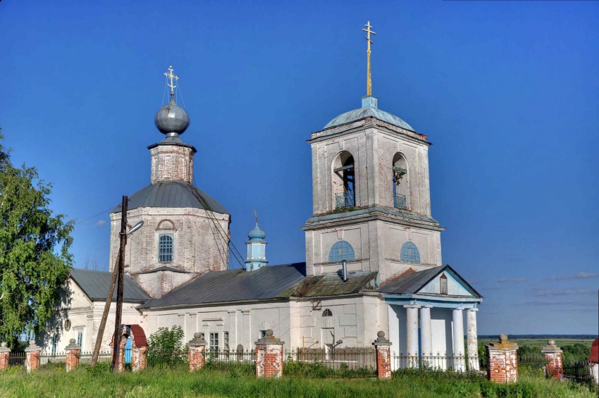 Высокие Поляны. Церковь Смоленской иконы Божией Матери. фасады