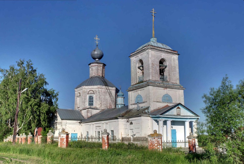 Церковь Смоленской иконы Божией Матери, Высокие Поляны (Пителинский район, Рязанская область). фасады
