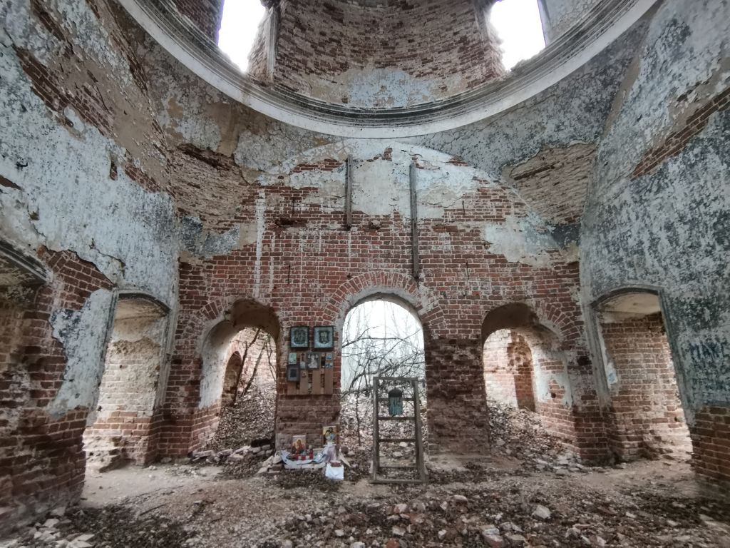 Церковь Иерусалимской иконы Божией Матери, Руднево (Пронский район, Рязанская область). интерьер и убранство