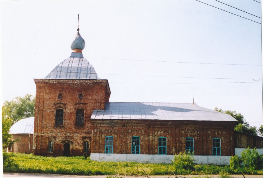 Петрово. Церковь Николая Чудотворца. общий вид в ландшафте