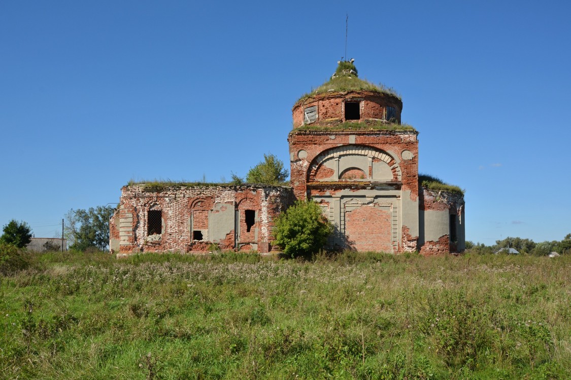 Салтыки. Церковь Смоленской иконы Божией Матери. фасады, Вид с юга