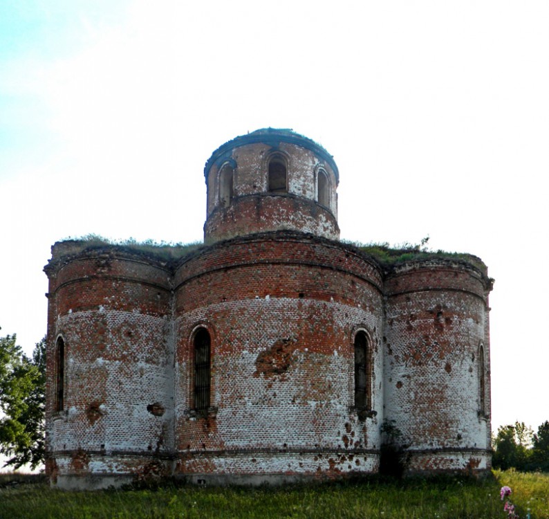 Церковь Рождества Христова, Рождественка (Тимский район, Курская область). общий вид в ландшафте