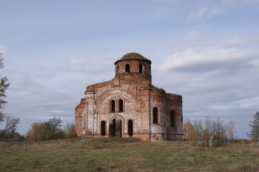 Церковь Рождества Христова, Рождественка (Тимский район, Курская область). общий вид в ландшафте