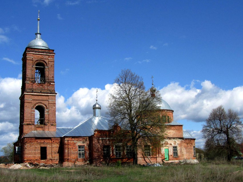 Церковь Успения Пресвятой Богородицы, Казарь (Рязанский район, Рязанская область). фасады, южный фасад