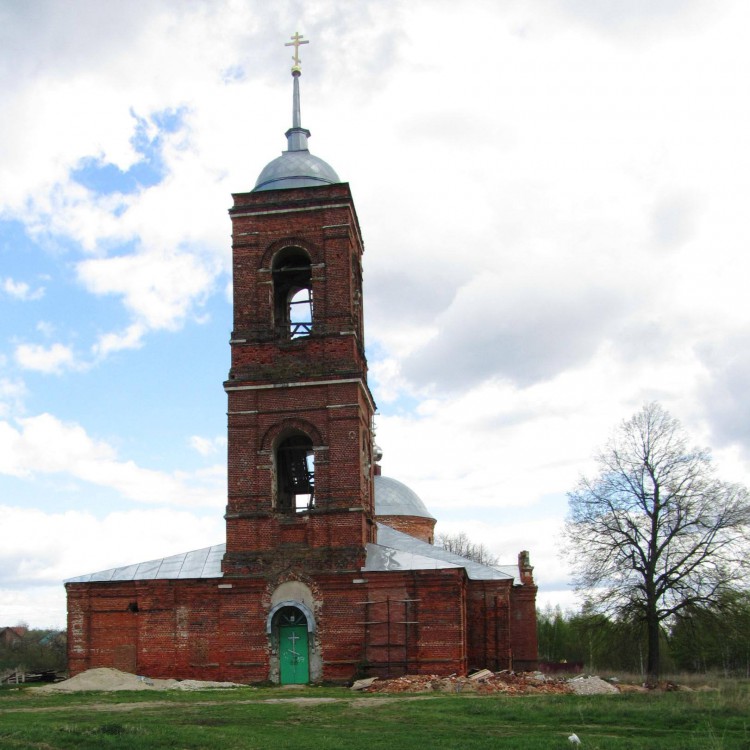 Казарь. Церковь Успения Пресвятой Богородицы. фасады, вид с запада