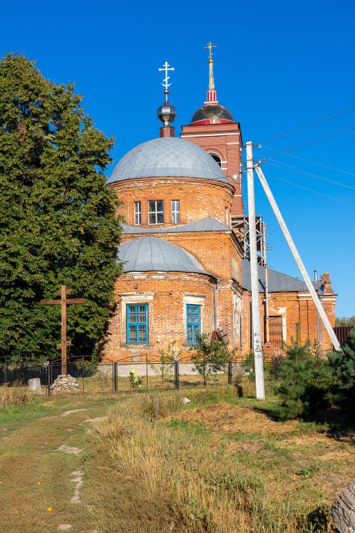 Церковь Успения Пресвятой Богородицы, Казарь (Рязанский район, Рязанская область). фасады, Вид с востока