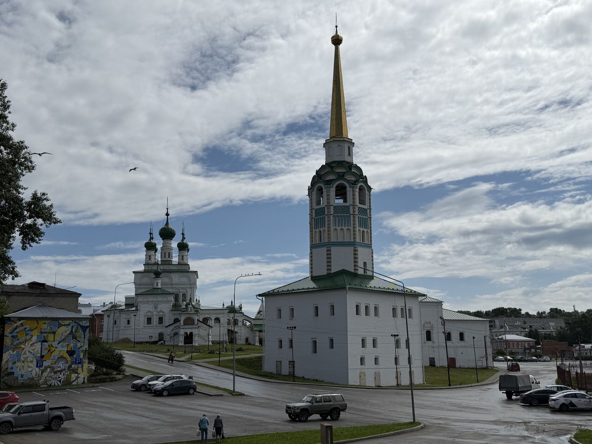 Ансамбль центральной площади, Соликамск (Соликамский район и г. Соликамск, Пермский край). общий вид в ландшафте, Вид с северо-запада