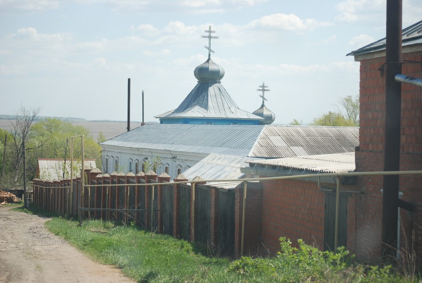 Тихвинский женский монастырь, Курилово (Ромодановский район, Республика Мордовия). фасады, общий вид слева от входа