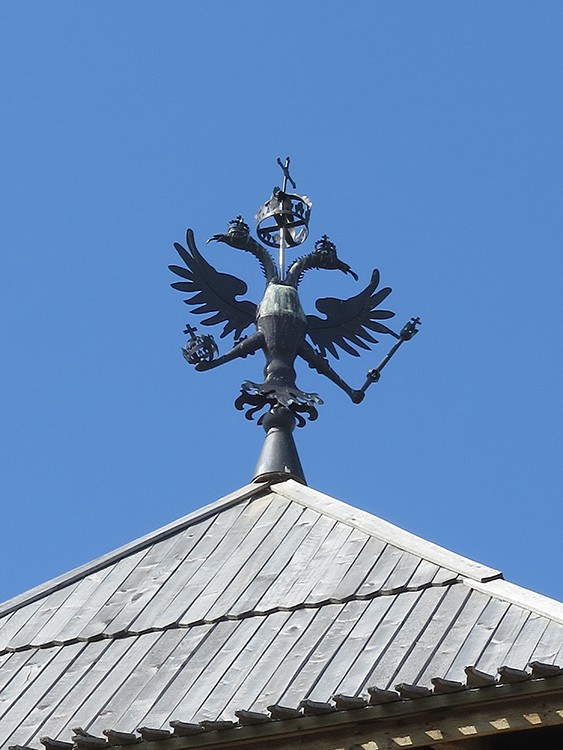 Кремль, Зарайск (Зарайский городской округ, Московская область). дополнительная информация, Двуглавый орёл на Спасской надвратной башне.