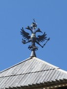 Кремль, Двуглавый орёл на Спасской надвратной башне.<br>, Зарайск, Зарайский городской округ, Московская область