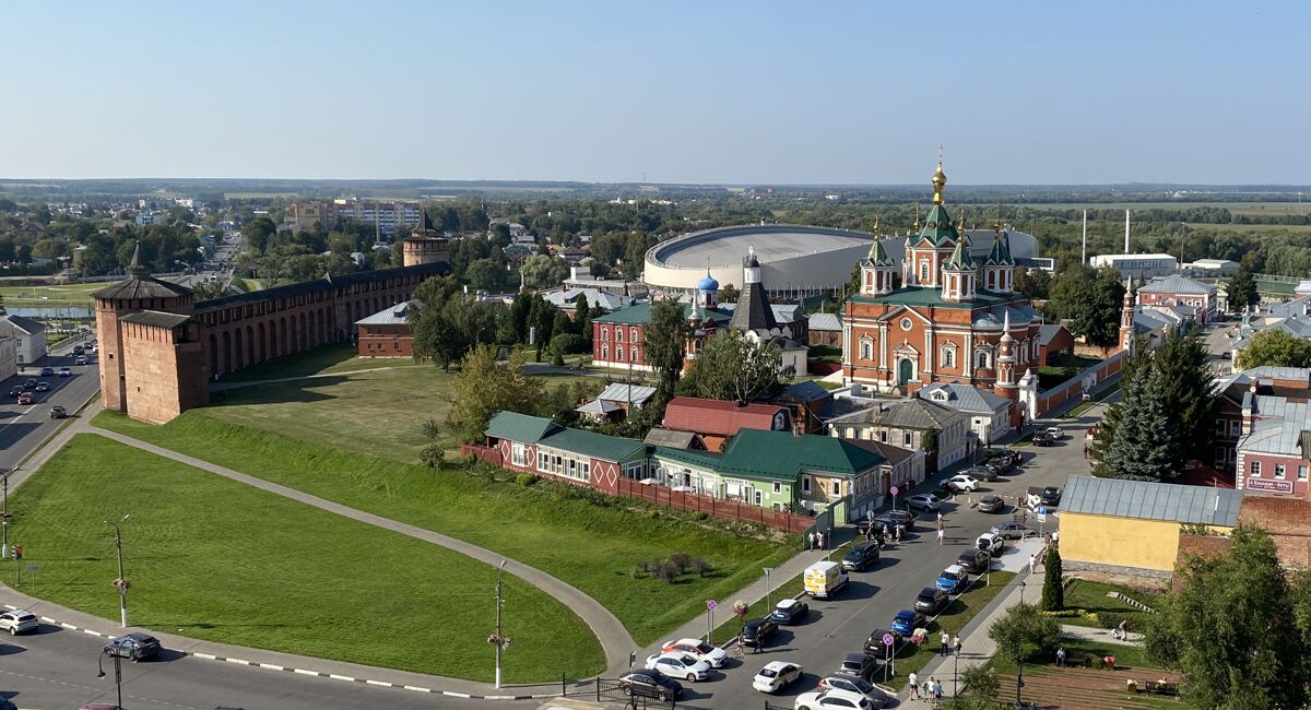 Кремль, Коломна (Коломенский городской округ, Московская область). общий вид в ландшафте