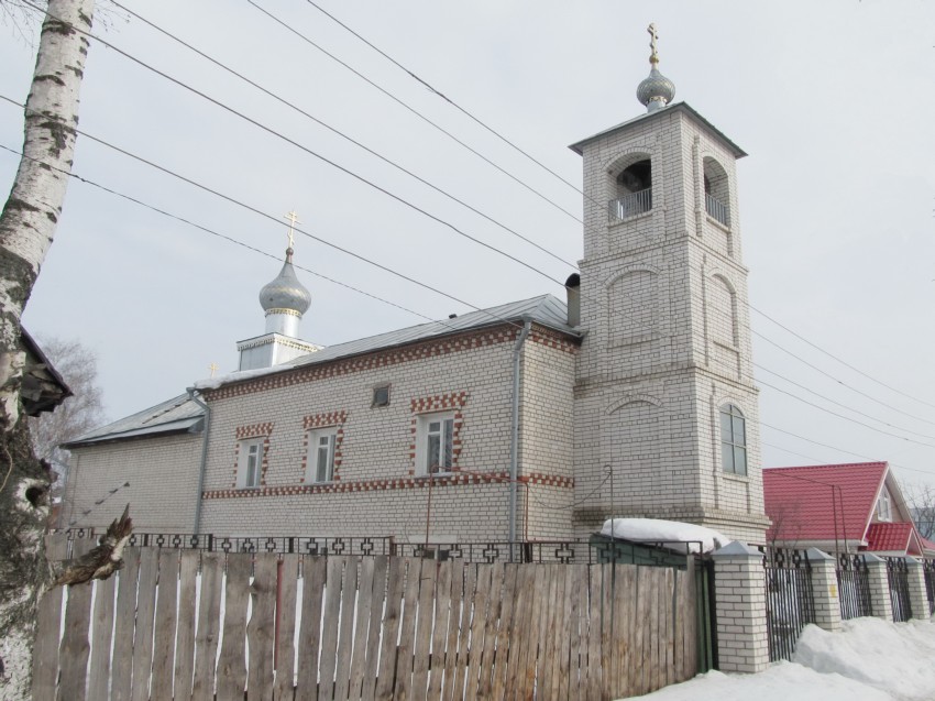 Церковь Николая Чудотворца в Малом Пикине, Бор (Бор, ГО, Нижегородская область). общий вид в ландшафте