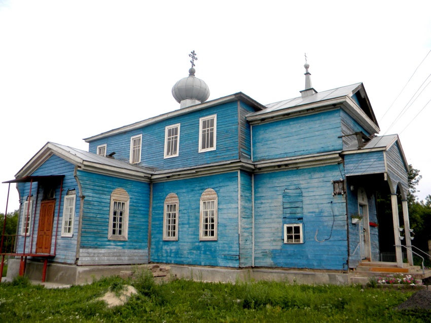 Церковь Покрова Пресвятой Богородицы, Кромские Быки (Льговский район, Курская область). общий вид в ландшафте