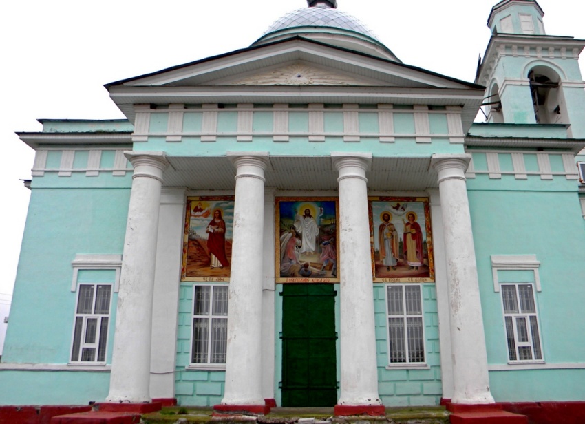 Церковь Воскресения Христова, Большие Угоны (Льговский район, Курская область). фасады, церковь построена в 1848 году