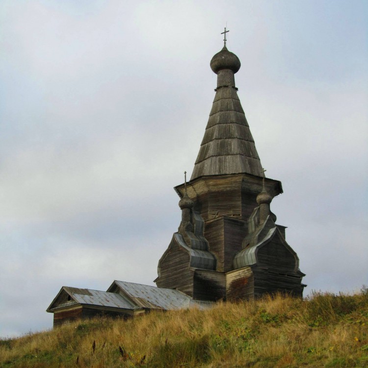 Церковь Вознесения Господня, Пияла (Онежский район, Архангельская область). фасады, Вид с юго-запада