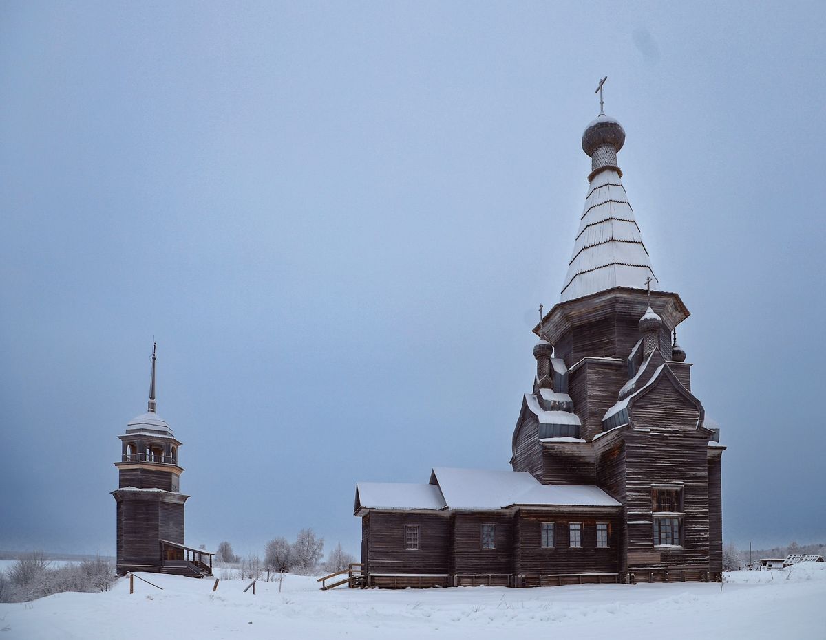 фасады. Церковь Вознесения Господня, Пияла (Онежский район, Архангельская область)