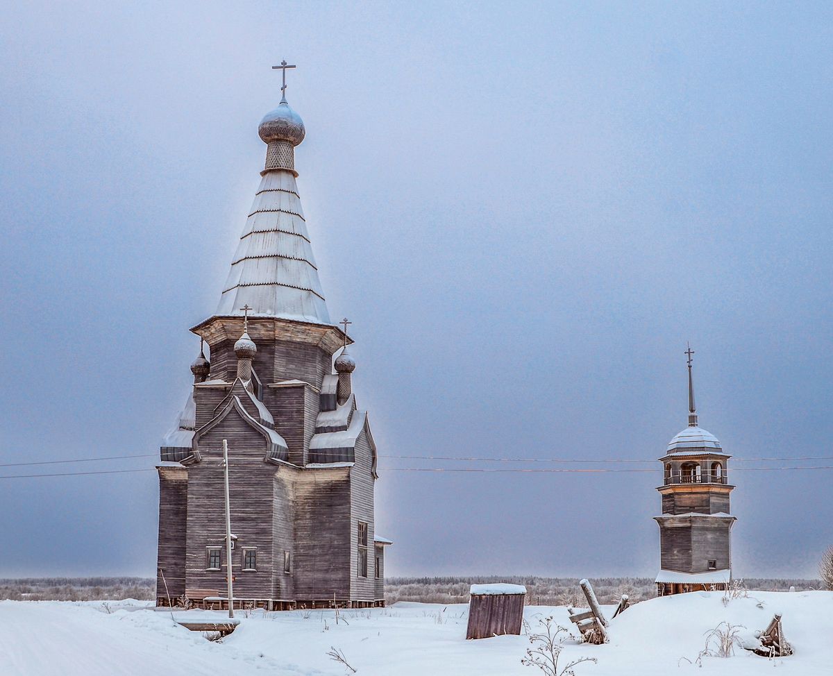 фасады. Церковь Вознесения Господня, Пияла (Онежский район, Архангельская область)