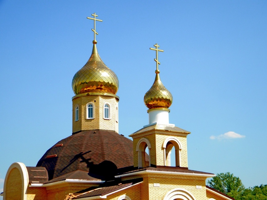 Церковь Тихвинской иконы Божией Матери, Ястребовка (Мантуровский район, Курская область). архитектурные детали, Строящийся храм
