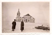 Церковь Владимирской иконы Божией Матери, Фото 1943 г. с аукциона e-bay.de<br>, Гущино, Мантуровский район, Курская область