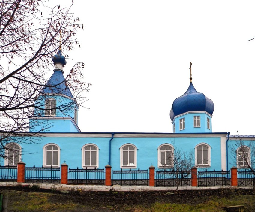 Церковь Успения Пресвятой Богородицы, Медвенка (Медвенский район, Курская область). общий вид в ландшафте