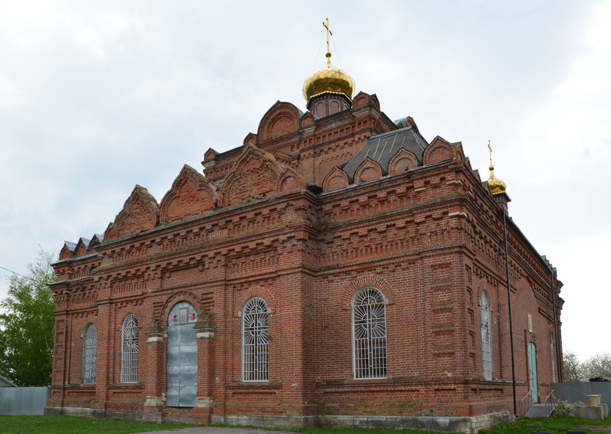 Церковь Преображения Господня, Усады (Сасовский район и г. Сасово, Рязанская область). фасады, Вид с северо-запада