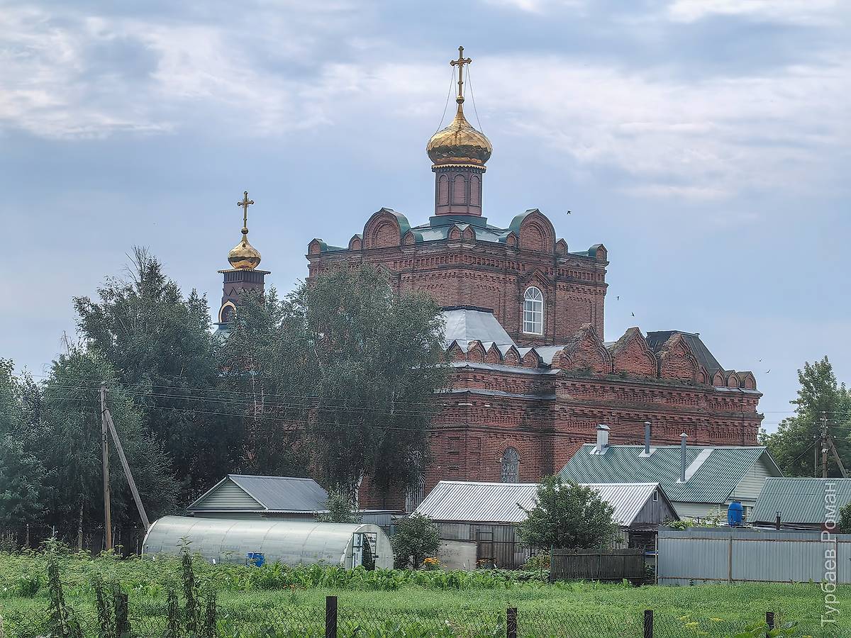 Вид с севера, фасады. Церковь Преображения Господня, Усады (Сасовский район и г. Сасово, Рязанская область)