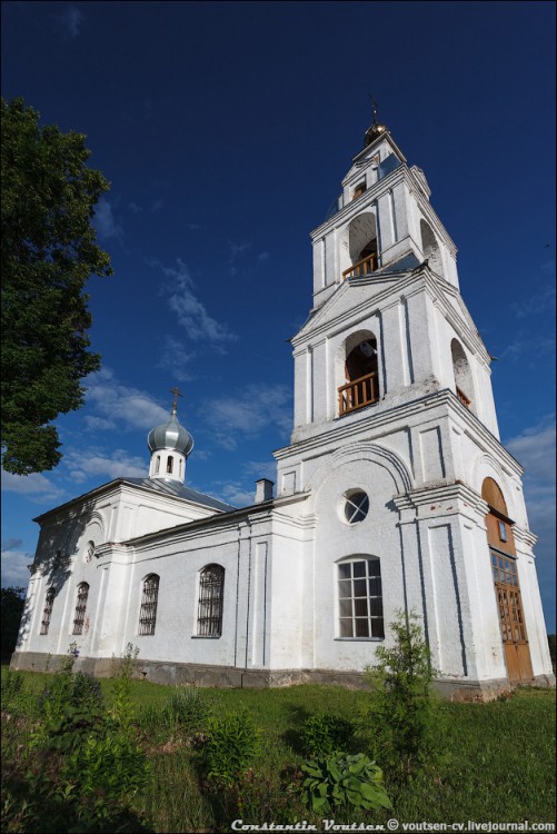 Колягино. Церковь Димитрия Солунского. документальные фотографии, Общий вид