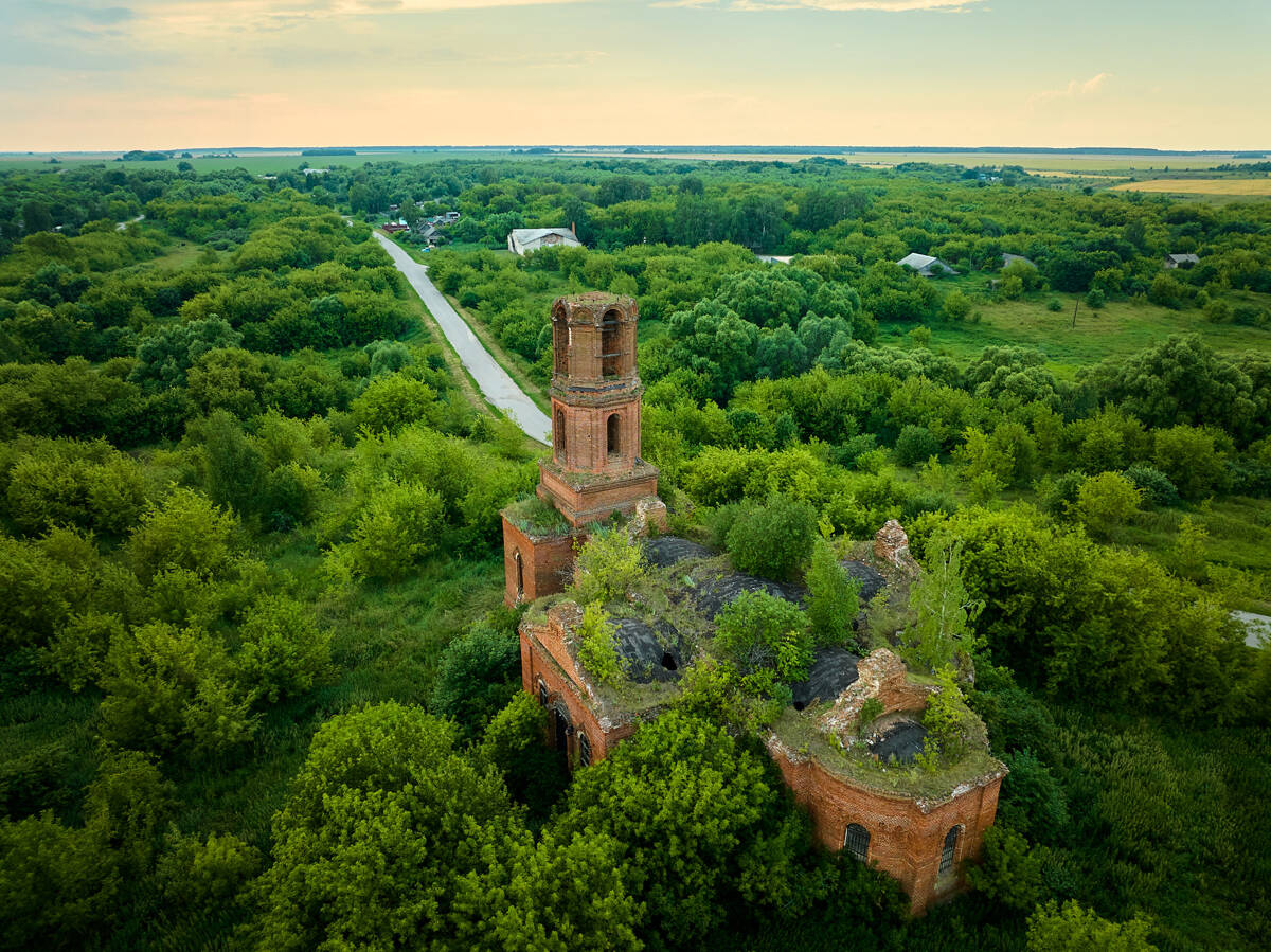 Церковь Космы и Дамиана, Озерки (Сараевский район, Рязанская область). фасады